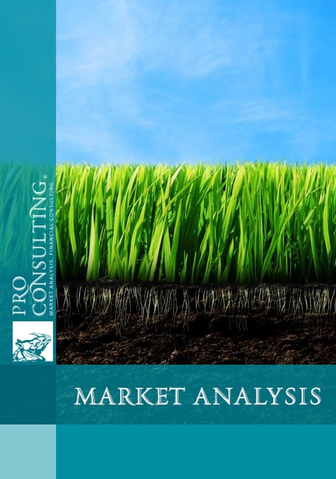 Market research report on peat derivatives in Ukraine and Europe. 2013